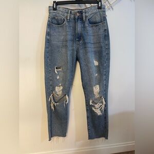 Just USA Ripped Blue Boyfriend Jeans